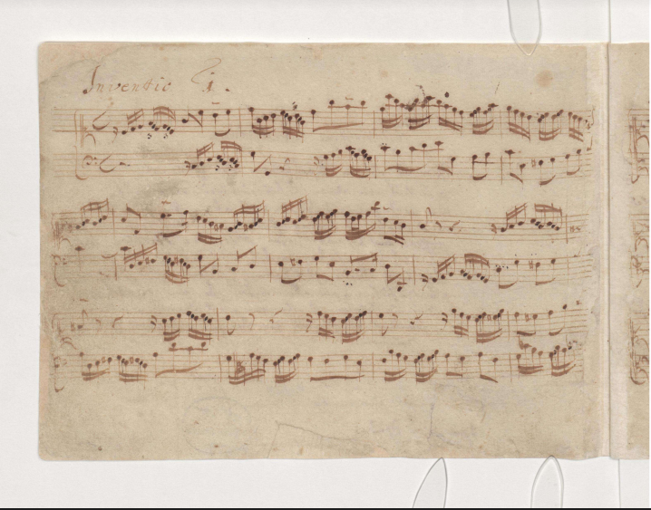 terzine dell’Invenzione 1 di Johann Sebastian Bach